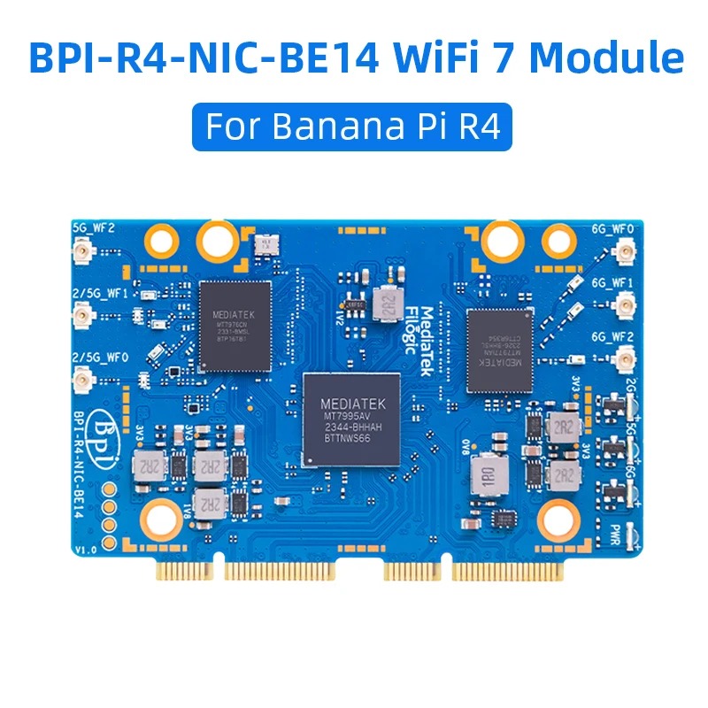 Bananapi Bpi R4 Wifi 7 - BPI-R4 BPI-R4-NIC-BE14 WiFi 7 وحدة مع
