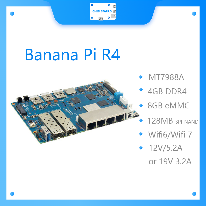 لوحة Banana Pi BPI R4 Wifi 7 ب - مراجعة Bananapi Bpi R4 Wifi 7 وسعره