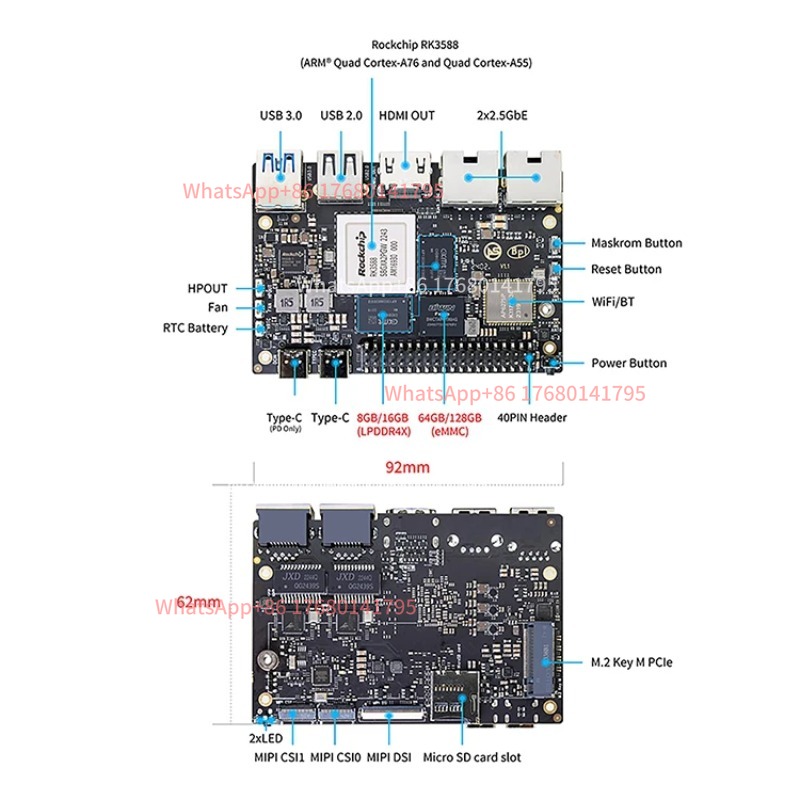 كمبيوتر أحادي اللوحة RK3588 SB - مراجعة Banana Pi Bpi M7 Rk3588 وسعره