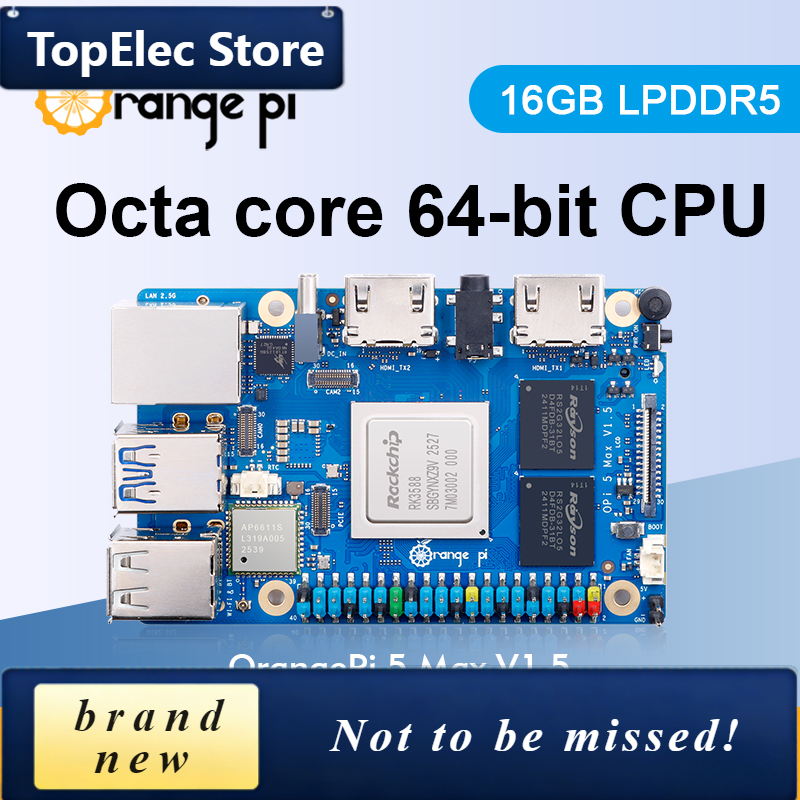 توب إلك أورانج باي 5 ماكس 16 ج - مراجعة Rk3588 Mini Pc Board وسعره